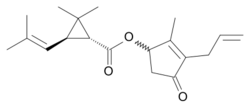 Bioallethrin structure.svg