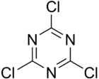 Skeletal formula of cyanuric chloride