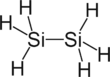 Structural formula of disilane