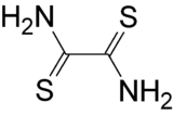 Structural formula of dithiooxamide