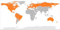 Global Map of Availability of Google Play Music