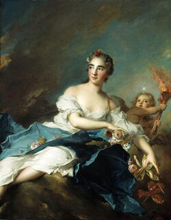 Jean-Marc Nattier, The Countess de Brac as Aurora (1741).jpg
