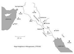 Map of Mesopotamia, 1770 BCE .jpg