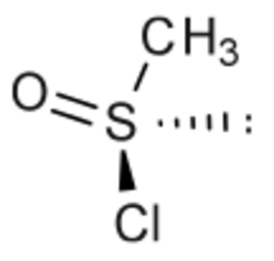 Methanesulfinyl chloride.svg