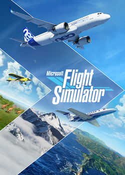 Three planes flying in unison above a savannah, snowy mountain, and exotic island, bordered by triangles. The title is placed in the center right.