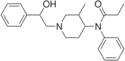 Chemical structure of Ohmefentanyl.