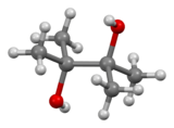 Ball-and-stick model of pinacol