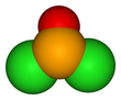 3D model of the selenium oxydichloride molecule