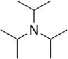 Skeletal formula of triisopropylamine