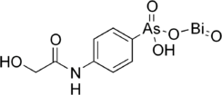 Structural formula of glycobiarsol