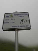 2015 Mountain pass cycling milestone – Hourquette d Ancizan Payolle.jpg