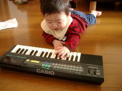 Casio Sampling Keyboard PT-280 (with ROM Pack), taken over by baby.jpg