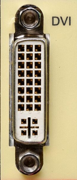 File:Computer DVI connector.jpg