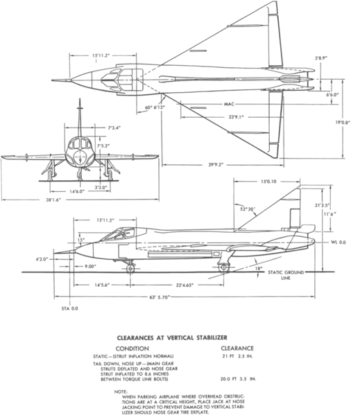 File:Convair TF-102A Delta Dagger 3-view line drawing.png
