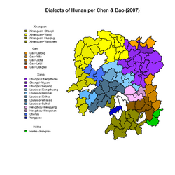 Hunan Dialects per Bao and Chen.png