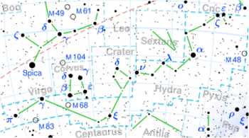 2M1114−26 is located in the constellation Hydra