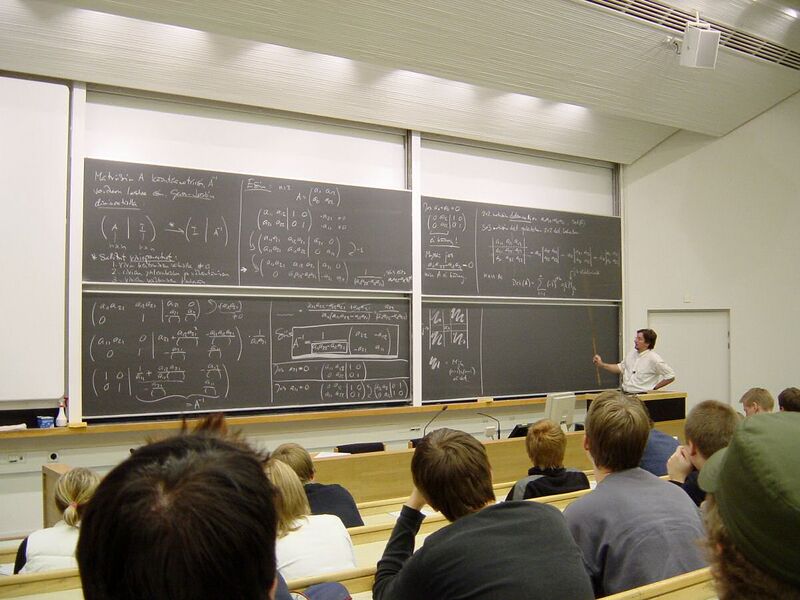 File:Mathematics lecture at the Helsinki University of Technology.jpg