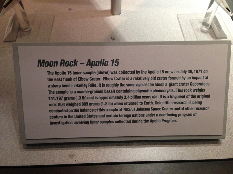 File:Moon rock from Apollo 15 interpretive sign.jpg