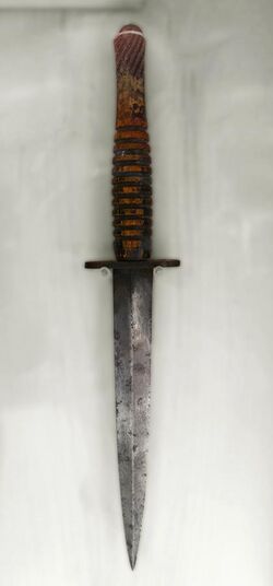 Fairbairn–Sykes fighting knife, Fort William.jpg