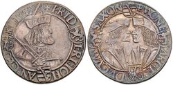 Friedrich III., Johann und Georg (1507-1525), Gulden, Annaberg, CNG.jpg