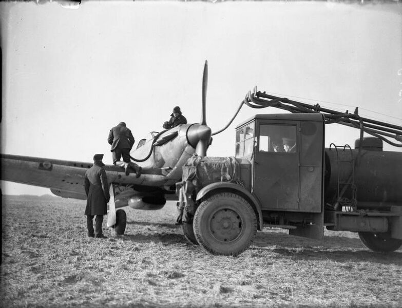 File:Hawker Hurricanes at Lille-Seclin - refuelling - Royal Air Force - France 1939-1940 C456.jpg