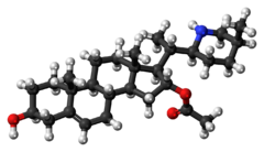 Ball-and-stick model of muldamine