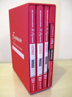 A box set of several slim red books