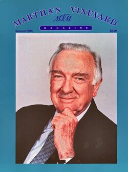 Walter Cronkite as featured on 1985 cover of "Premiere" issue of "Martha's Vineyard Magazine".jpg