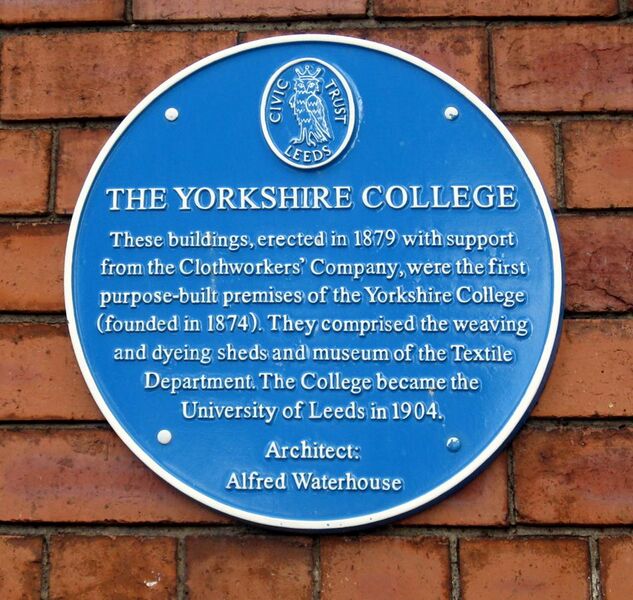File:Yorkshire College blue plaque 1879.jpg