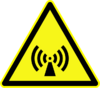 D-W012 Warnung vor nicht ionisierender elektromagnetischer Strahlung ty.svg