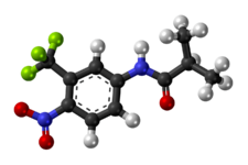 Flutamide molecule ball.png