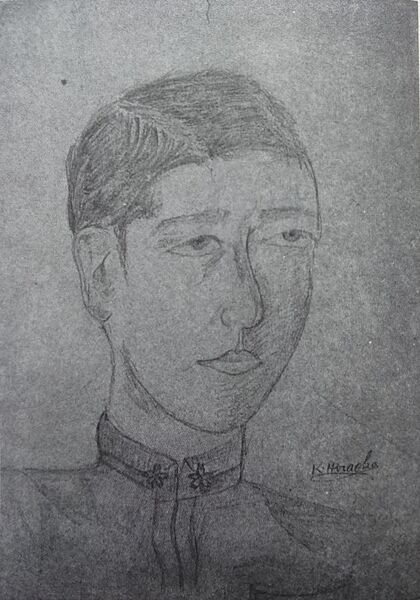 File:Self-portrait of Mishima Yukio.jpg