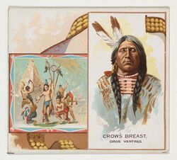 Crow's Breast, Gros Ventres, from the American Indian Chiefs series (N36) for Allen & Ginter Cigarettes MET DP838939.jpg