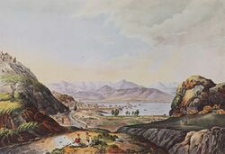 Nafplion from the north-east, seen from Pronoia - Peytier Eugène - 1828-1836.jpg