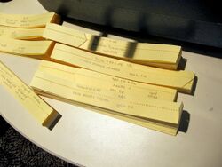 Programs Punched paper tapes in Computer History Museum - California.jpg