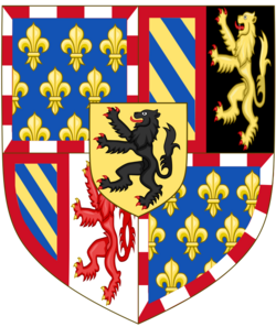 Arms of the Duke of Burgundy since 1430.svg