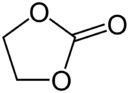 Skeletal formula of ethylene carbonate
