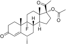 Fluoromedroxyprogesterone acetate.svg