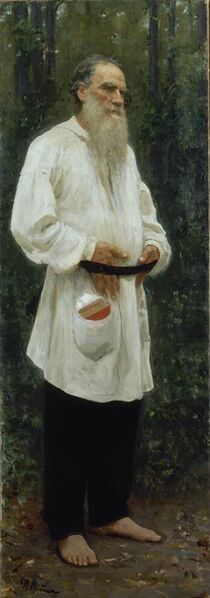 File:Ilya Repin - Leo Tolstoy Barefoot - Google Art Project.jpg
