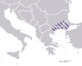 Map of Macedonia as Byzantine province