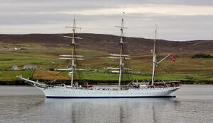 Statsraad Lehmkuhl arriving in Lerwick, Shetlands (2016)