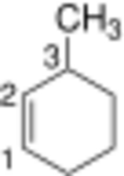 3-methylcyclohexene nomenclature.svg