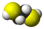 Space-filling model of ethane-1,2-dithiol