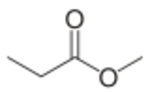 Methyl propionate.svg