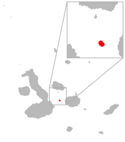 Microlophus duncanensis distribution.svg