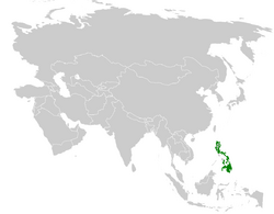 Pycnonotus urostictus distribution map.png