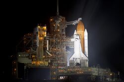 STS 133 Discovery KSC After RSS Roll Back.jpg