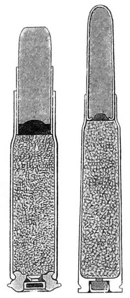 File:Two-piece rimmed and solid-drawn rimless Mauser cartridges.jpg