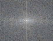 Spatial frequency representation of the Green Sea Shell image