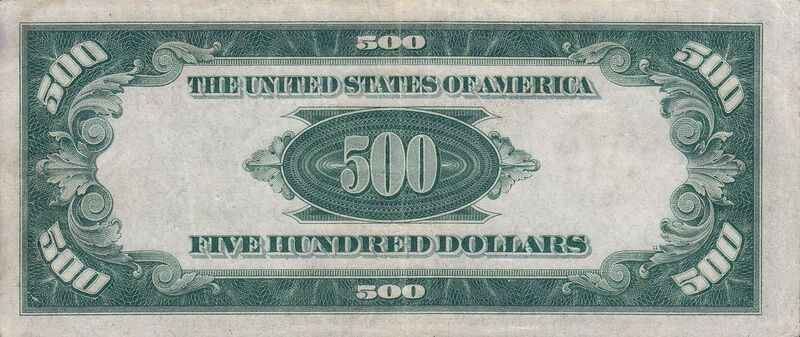 File:500 USD note; series of 1934; reverse.jpg